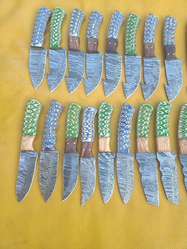 CUSTOM HAND MADE DAMASCUS STEEL FIXED BLADE SKINER KNIFE MIX(lot of 35)8.00" - Picture 11 of 12