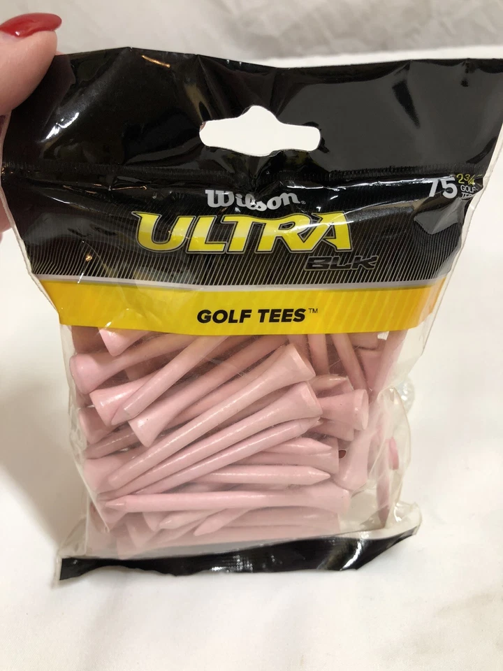 Camisetas de golf Wilson Ultra negras rosas 75 unidades 2 3/4 pulgadas  Foto 2 de 4