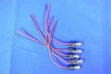 Pomona 4969 Test Leads, BNC (F) with 20 AWG Leads, Red & Black (Qty. 5)