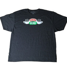 Friends Central Perk Short Sleeve Gray T-Shirt Unisex Size 4XLB 4X