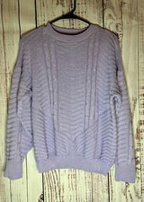Sweater Bazaar Womens Vintage Lavender Sweater Size Small