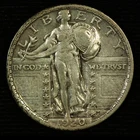 Standing Liberty Silver Quarter. 1920 P. Choice Extra Fine. Lot # 9041-209-0020