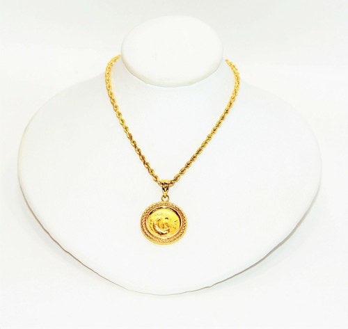 20 Yuan Panda Coin Necklace 18K Solid 