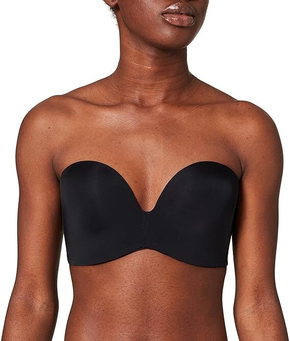 Sujetador sin tirantes Wonderbra Ultimate para mujer negro NUEVO