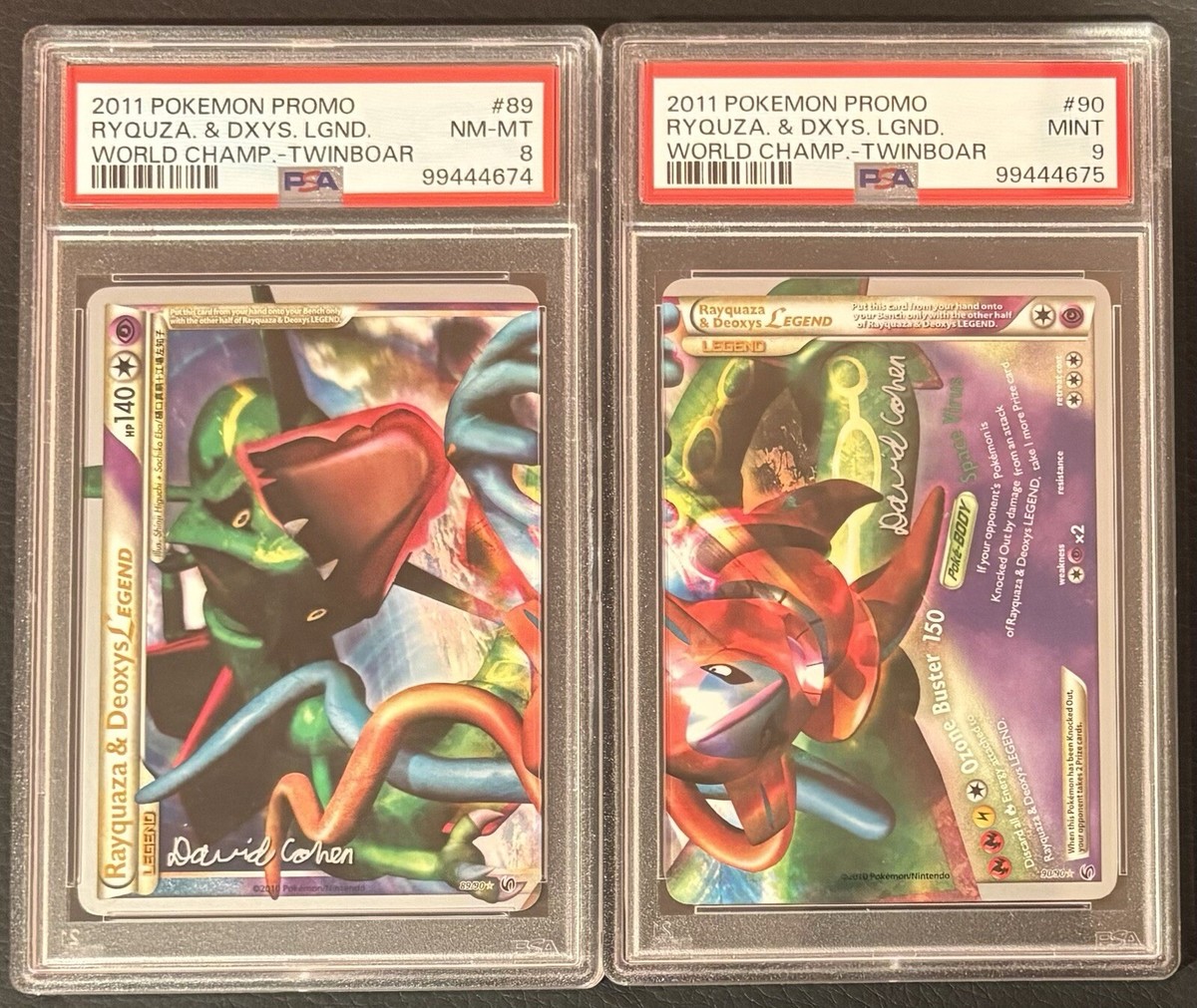 2011 Rayquaza & Deoxys Legend World Champion Twinboar #89 NM-MT 8