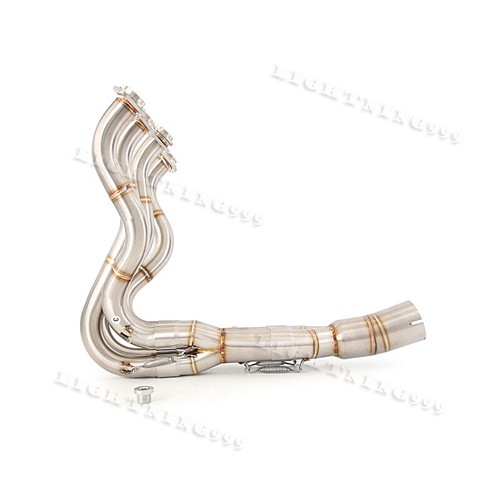 Tubo de escape de cabezal de enlace delantero para moto Kawasaki Ninja ZX6R 636 2009-2022 - Imagen 6 de 11