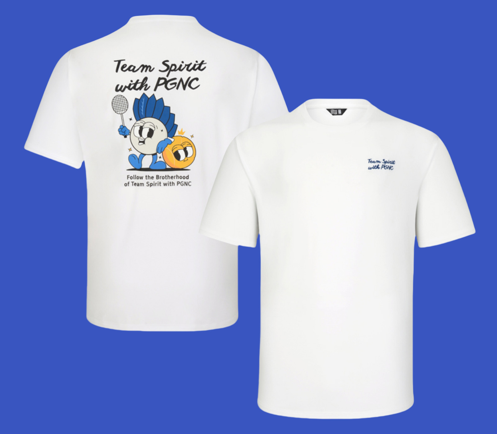 PGNC 25S/S Футболки для бадминтона унисекс, спортивная одежда, повседневная футболка, Off White DT-138