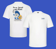 PGNC 25S/S Unisex Badminton T-Shirts Sportswear Casual Top Tee Off White DT-138