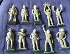 Lot Of 10 Metal WWI Soldiers