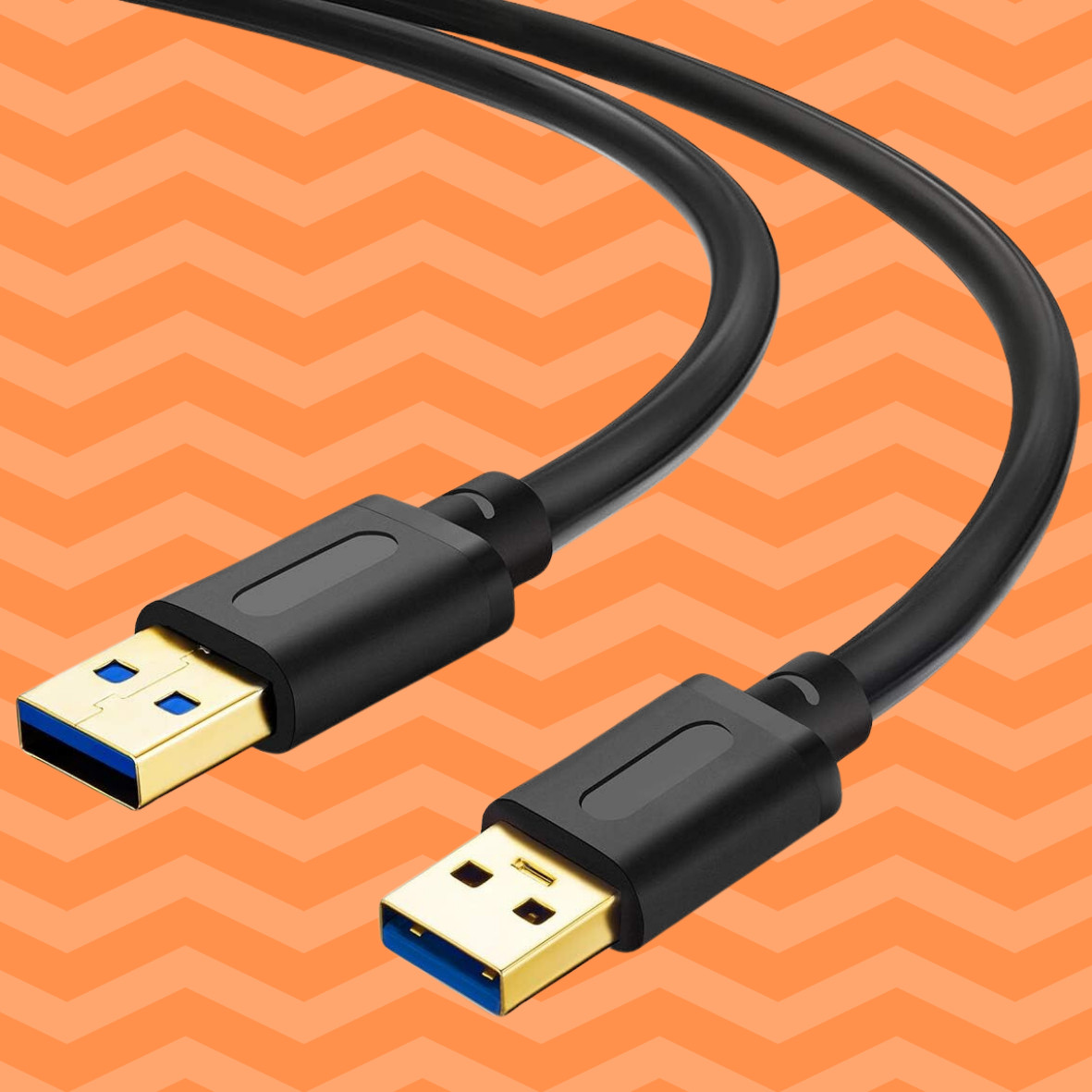 Jelly Tang USB 3.0 A to A Male Cable 3Ft,USB 3 Ft, Gold-plated