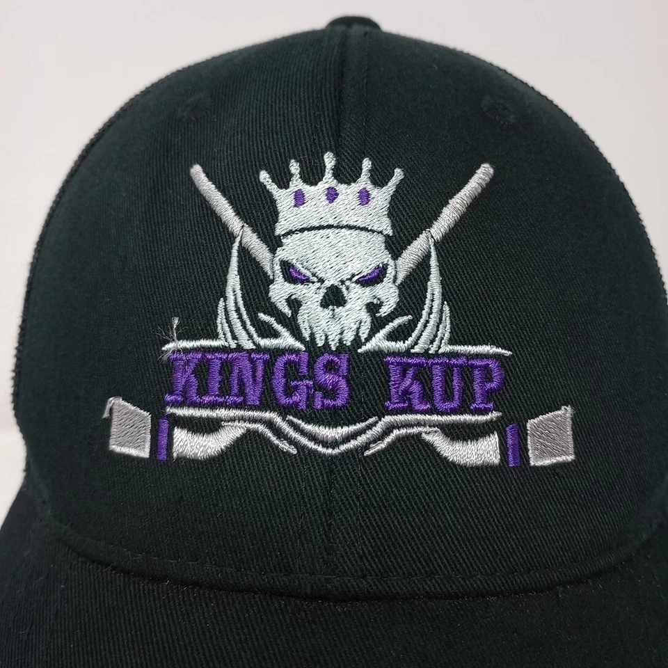 Gorra de béisbol ajustable de malla negra Kings Kup Hockey IL 32 Krieger CCM Foto 3 de 4