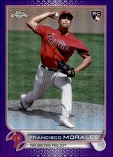 2022 Topps Chrome Update  - Francisco Morales #USC168 Purple Refractor (RC)