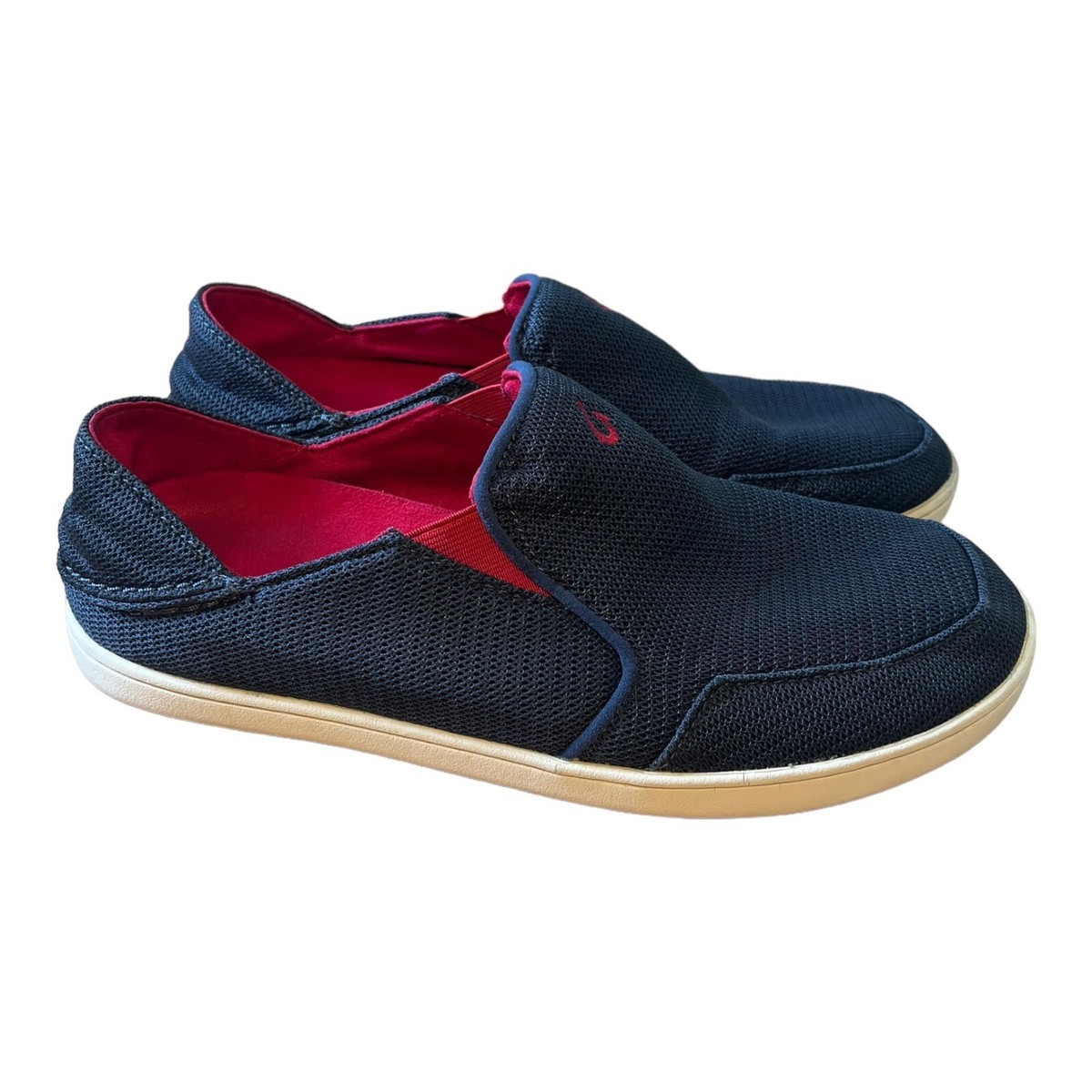 Olukai Nohea Mens Blue Comfort Mesh Slip On Loafer Boat Shoes OLUKAI Nohea Mesh Men main image 2