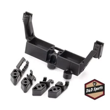 Traxxas 8240X - Servo Mount / 2 Speed, Servo Mount / T-Lock, Wire Clips