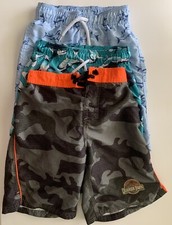 Boys Swim Trunks Sport Shark Jurassic Park Universal Studios Size M 7/8