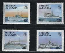 MNH Royal Navy Warships from Tristan da Cunha  CV $14.85..........13N....B-714