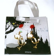 Disney Beauty and the Beast" Mrs Potts, Rose, Lumiere " 3 Sets of Earrings NEW