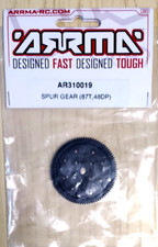 ARRMA RICAMBI RC SPUR GEAR 87T ,48DP INGRANAGGIO CORONA  87 DENTI  ART AR310019