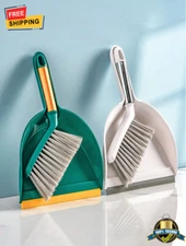 1 pc Mini Desktop Broom and Dustpan Set Soft Bristle Brush for Kitchen & Home