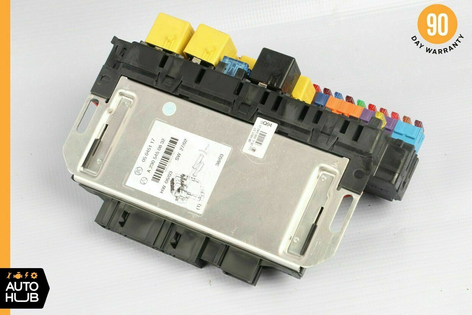 03-12 Mercedes R230 SL550 SL500 SLR Front Left SAM Fuse Box Control Module OEM