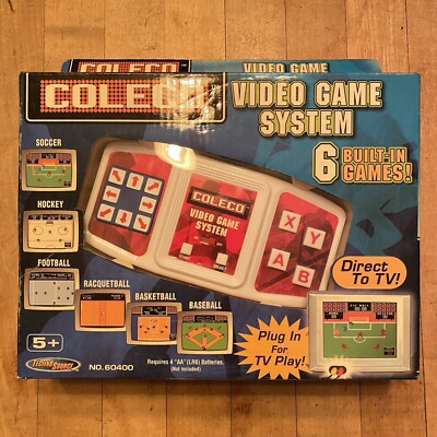 NIB 2005 Coleco Handheld Video Game System 6 Built-In Games Direct to TV Sports