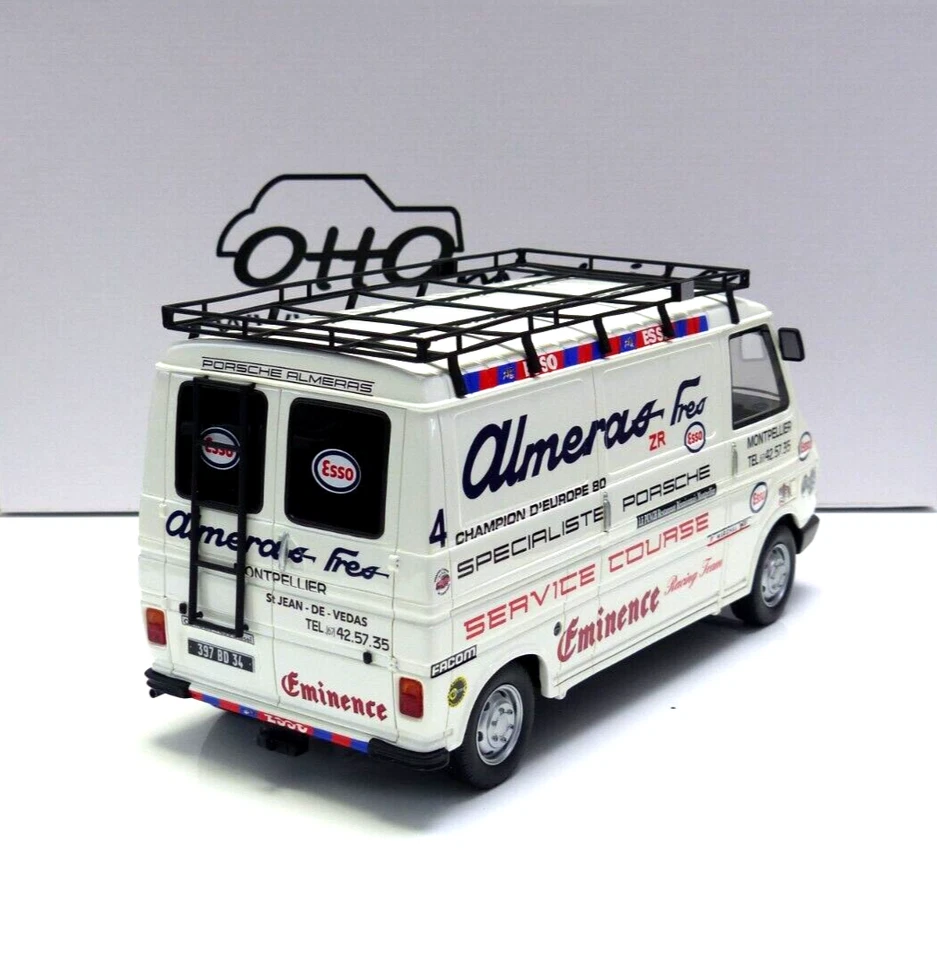 Citroen C35 Almeras Servizio + Car-Trailer Rallye De Portugal 1981 1:18 OT374 - Immagine 4 di 4