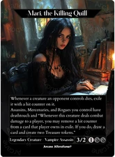 Mari, the Killing Quill - Full Art Altered Art Custom Proxy Cards