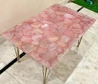 24"x48" Elegant Rose Quartz Dining Table Countertop Desk Random Furniture Decors