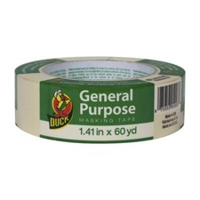 Duck Brand 394697 General Purpose Masking Tape, 1.41-Inch by 60-Yard, Single