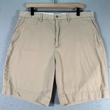 Polo Ralph Lauren Chino Shorts Men 34 Tan Brown Golf Comfort Classic Preppy 9"