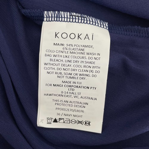 Kookai Sereya Maxi Dress Womens AU 8 FR 36 Navy Night Long Sleeve Bodycon New - Picture 7 of 10