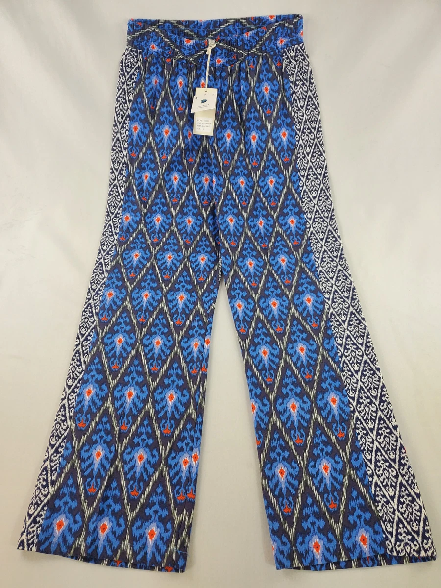 new Linen Blend by HESTER ORCHARD women pants blue polyester