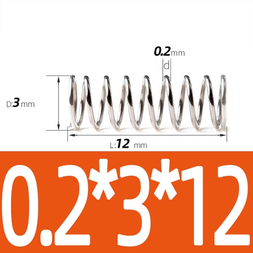 Compression Spring Steel 0.2 - 1mm Wire Dia 2mm - 12mm OD Small Pressure Springs - Picture 129 of 130