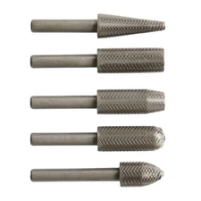 Carbide Burr Set for Grinding and Carving Wood, Metal, and Aluminum