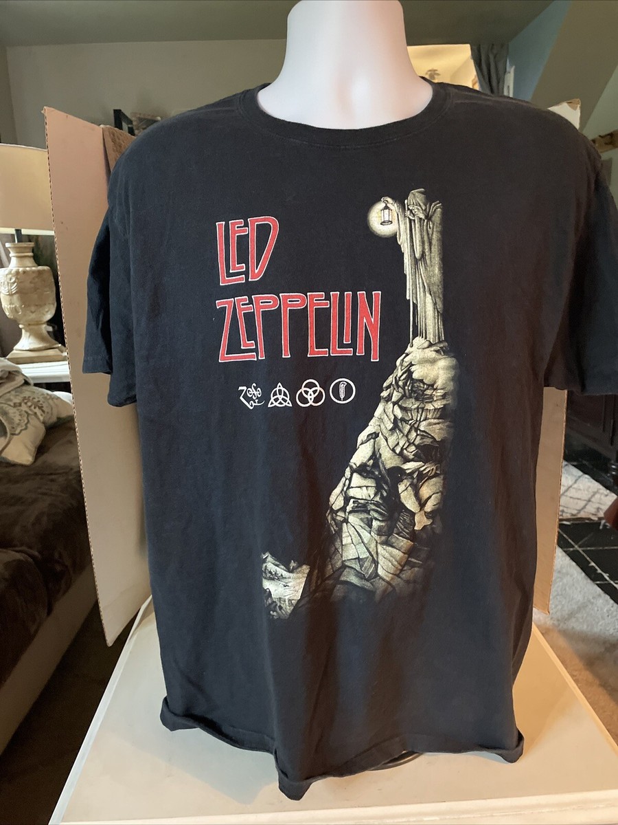 Led Zeppelin Stairway To Heaven T Shirt, L, Hanes Heavyweight 