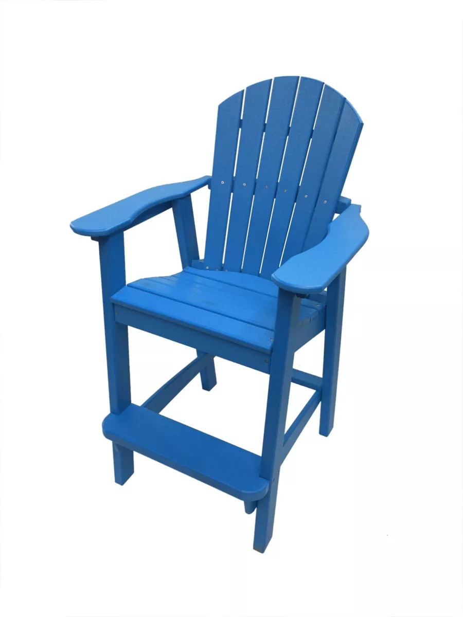 Phat Tommy Tall Adirondack Chair Poly Outdoor Furniture Bar