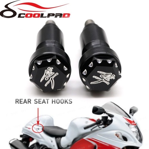 3D Rear Seat Thumb Screws Bolts For SUZUKI HAYABUSA GSX1300R 1999-2024 - Picture 1 of 13