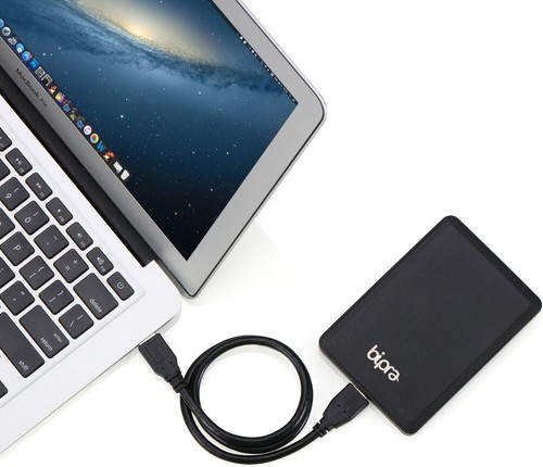 Bipra S3 2,5 pollici USB 3.0 Fat32 disco rigido esterno portatile - nero (personale - Foto 2 di 7