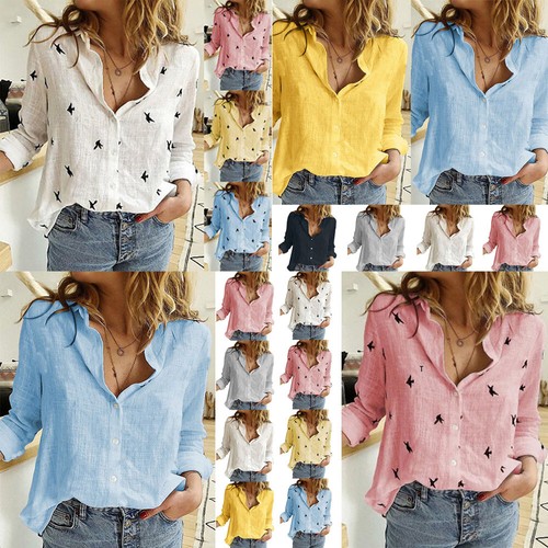 Chemises manches longues Vert pour Femme