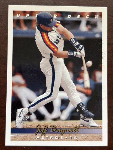 Jeff Bagwell Hall of Famer Houston Astros Upper Deck 1993 Card 256 - Picture 4 of 4