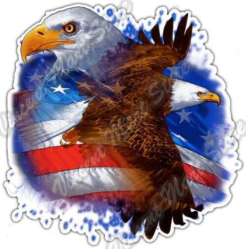 Zyn Sticker Bald Eagle & Decal - 4x4" For Car, Truck, Laptop, Cooler American Flag Sticker - Foto 11