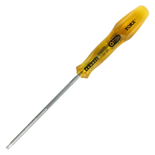 VESSEL Power Grip Torx Screwdriver Tamper-proof TORX T10H×80 5400TX