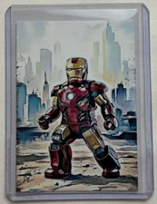 Iron Man Limited Edition Artist Signed "The Minifigure" Trading Card 3/10
