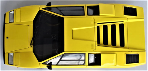 Lamborghini Race Car Vintage Countach Classic Concept Custom Built Metal Model - Picture 3 of 12