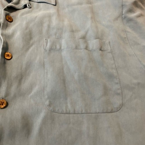 Tommy Bahama Mens XL 100% Silk Short Sleeve Button Shirt Blue - Picture 2 of 7