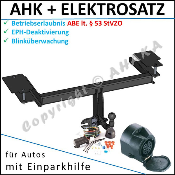 AHK ES-13 FüR Opel Vectra C Bj. Ab 2002- AnhäNgerkupplung Eph-Deaktivierung-image