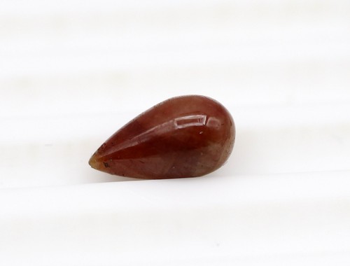 4.09 Ct Natural Red Ruby Loose Drilled Bead Pear No Heat Certified Gemstone - Picture 2 of 11