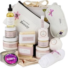 Luxury Spa Gifts Lavender 15 Piece Body Care Set Handmade in the USA