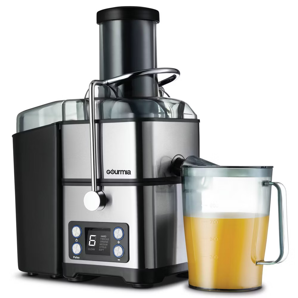 Gourmia 6 Speed Wide Mouth Juice Extraction with Self-Clean: Stainless