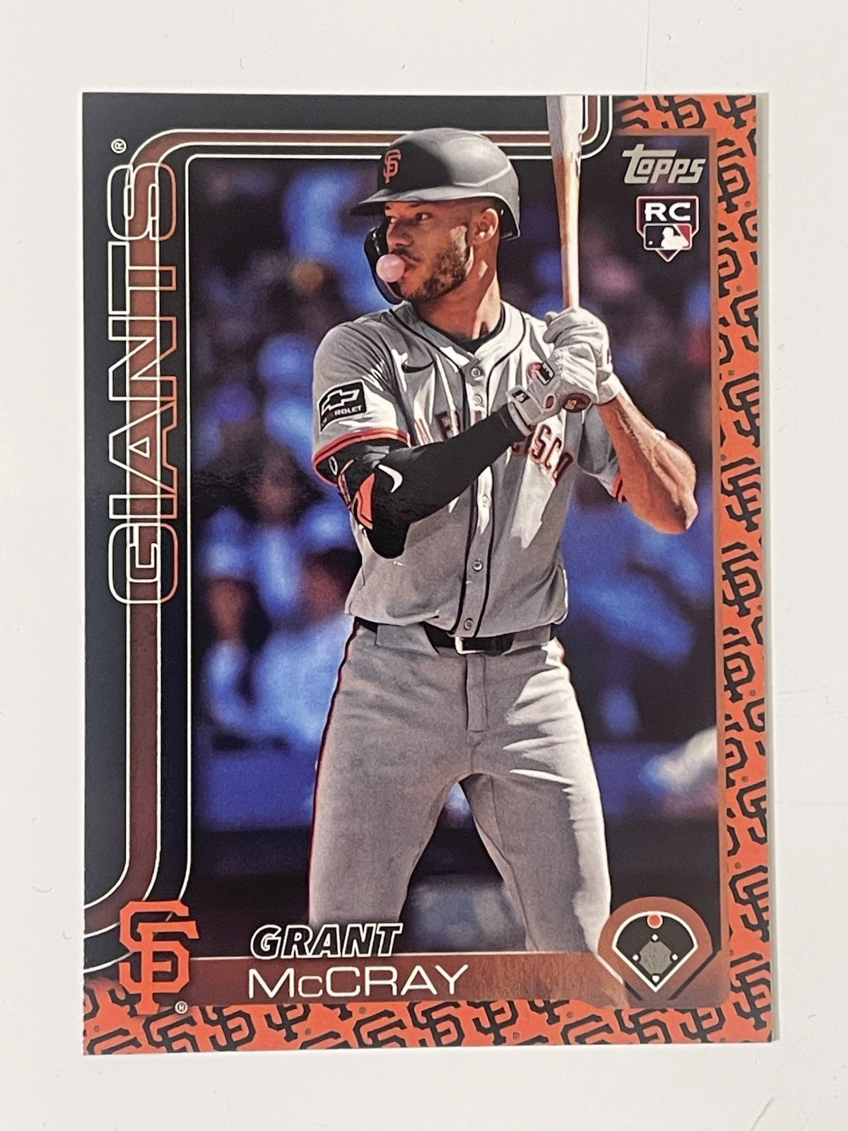 2025 TOPPS ROOKIE TEAM COLOR SP GRANT MCCRAY RC GIANTS